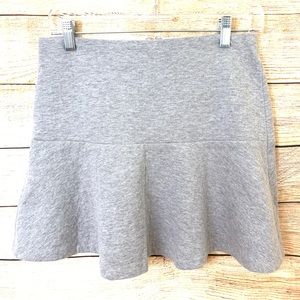 NWT LOFT light gray flared skirt size petite small